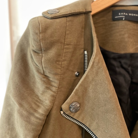 Zara Women’s Military Jacket - Army Green - Picture 3 of 6